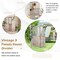 Costway 6FT Retro 3-Panel Room Divider Folding Privacy Screen Freestanding Wall Divider
